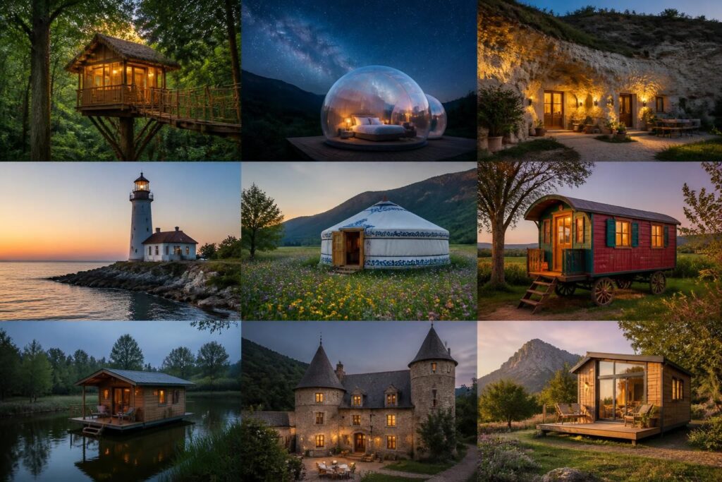 découvrez le top 12 des hébergements insolites en france pour une expérience unique et inoubliable, idéale pour vos prochaines vacances ou escapades.