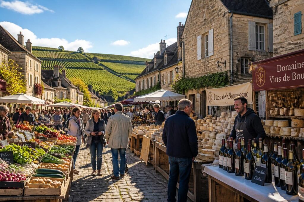 découvrez les marchés de producteurs incontournables en bourgogne, lieux authentiques pour déguster et acheter des produits locaux frais et de qualité.