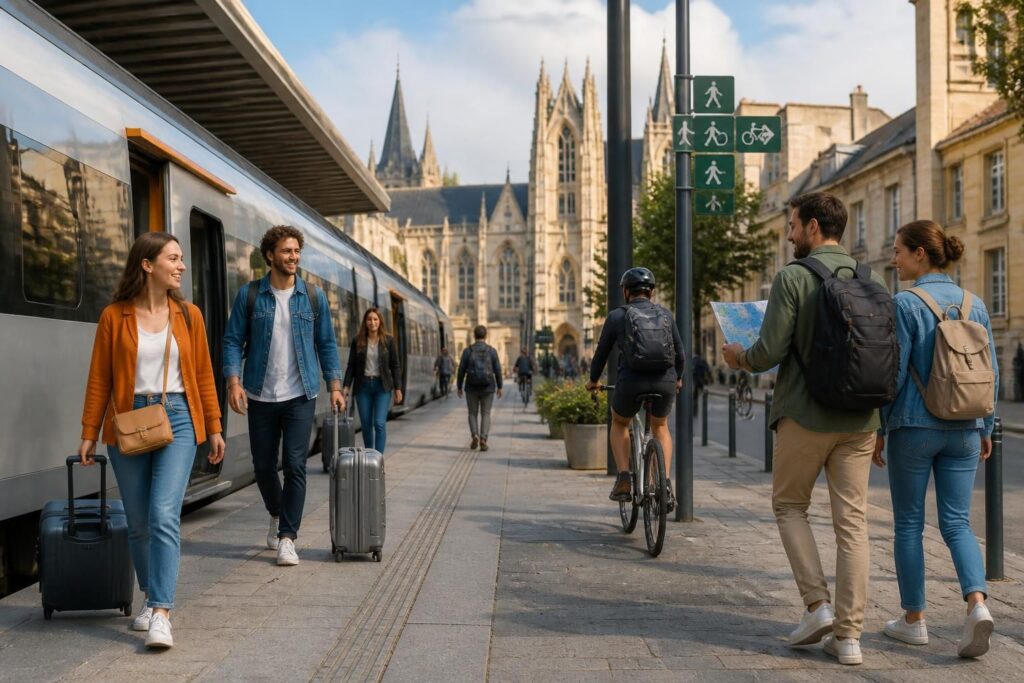 découvrez nevers sans voiture grâce à un séjour clé en main au départ de la gare. profitez d'une visite confortable et organisée pour explorer la ville en toute sérénité.