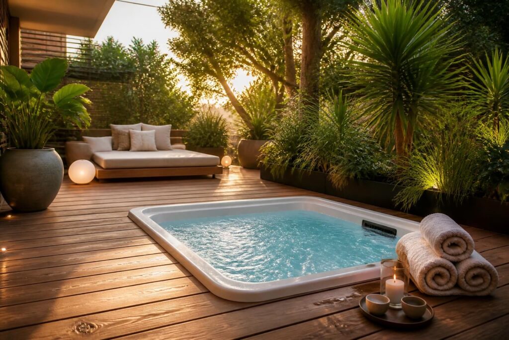 découvrez nos conseils pour bien installer un jacuzzi sur une terrasse en bois et profitez d'un confort maximal en toute sécurité.