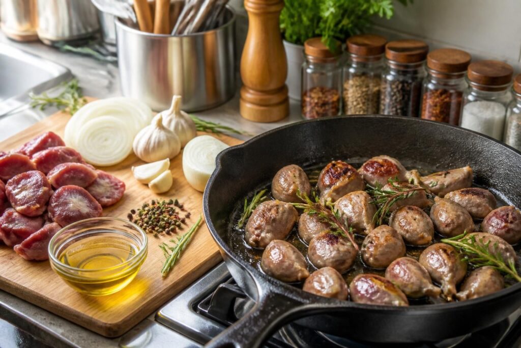 découvrez une recette simple et savoureuse de gésiers de canard frais à la poêle, avec des conseils de préparation et des astuces pour réussir ce plat traditionnel.
