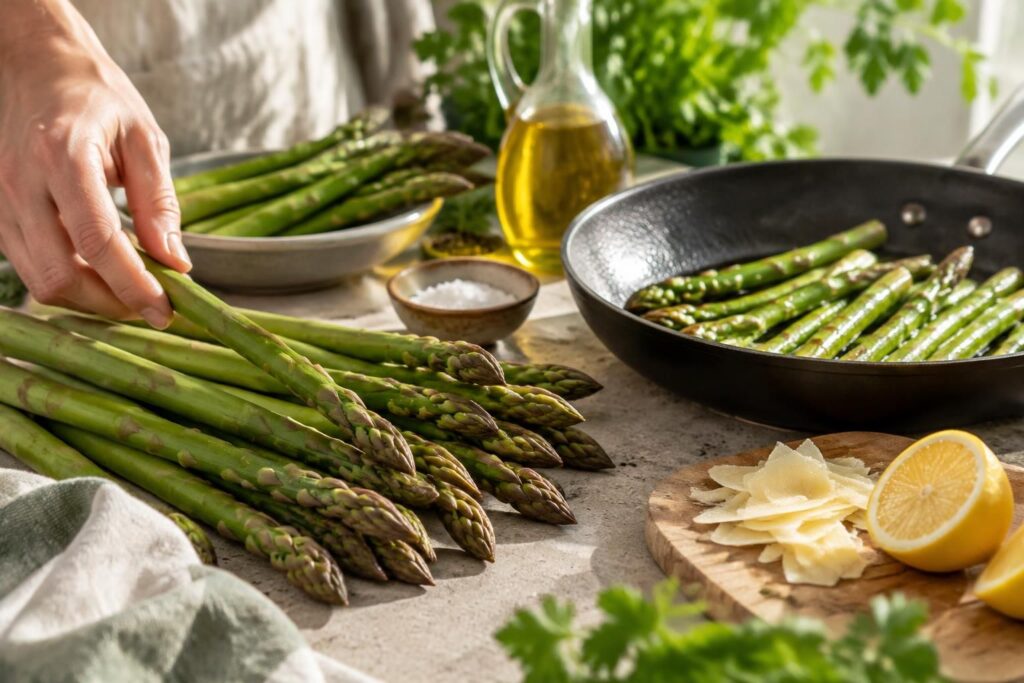 Les asperges vertes, saison, choix et cuisson réussie