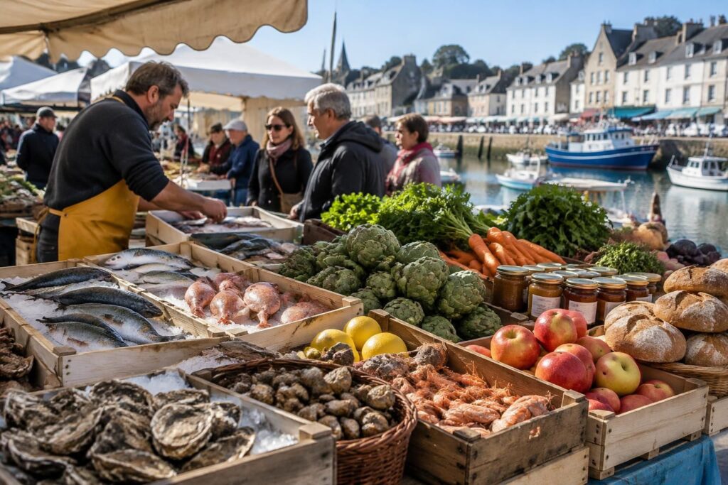 Marché d&rsquo;Audierne : guide des meilleures adresses et produits locaux